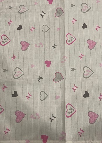 Pembe Kalp Desenli Çocuk Battaniyesi - Görsel 2