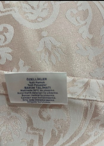 Nakışlı Beyaz Pastel Yatak Örtüsü - Görsel 8