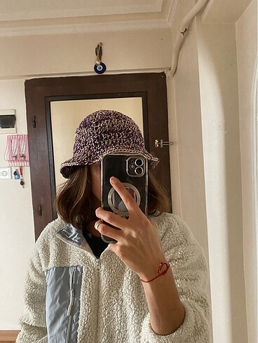Beden El Yapımı Örgü Bucket Şapka