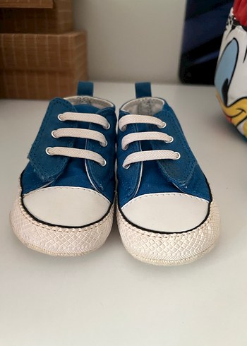 20 Beden Mavi Erkek İlk Adım Ayakkabısı Velcro