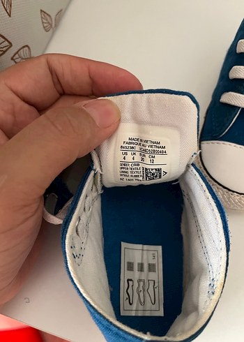 Converse Mavi Erkek İlk Adım Ayakkabısı Velcro