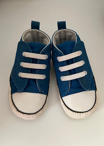 Mavi Erkek İlk Adım Ayakkabısı Velcro