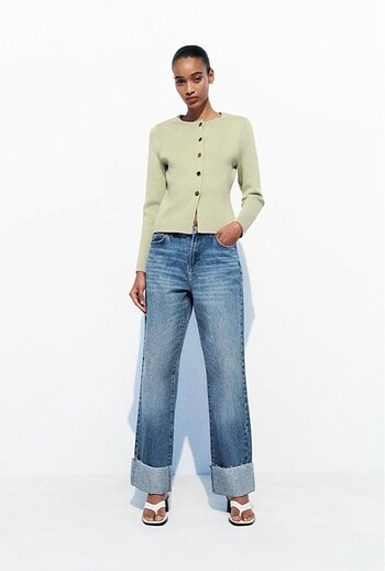 Zara Zara yeşil hırka