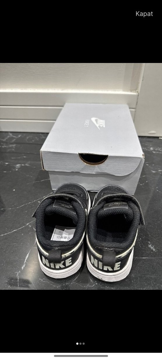 Siyah Erkek Çocuk Spor Ayakkabı Velcro - Görsel 2