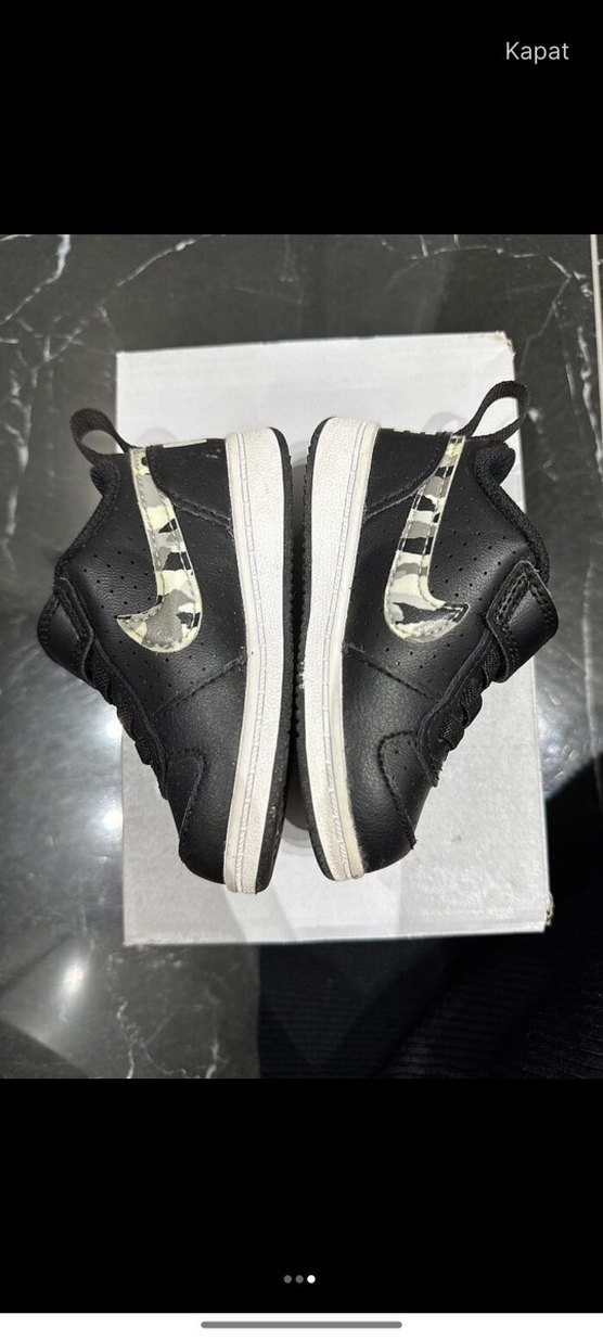 Siyah Erkek Çocuk Spor Ayakkabı Velcro - Görsel 3