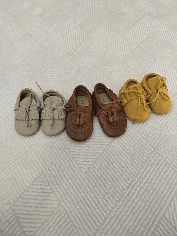 Kahverengi Deri Erkek Bebek Püsküllü İlk Adım Ayakkabı - Görsel 2