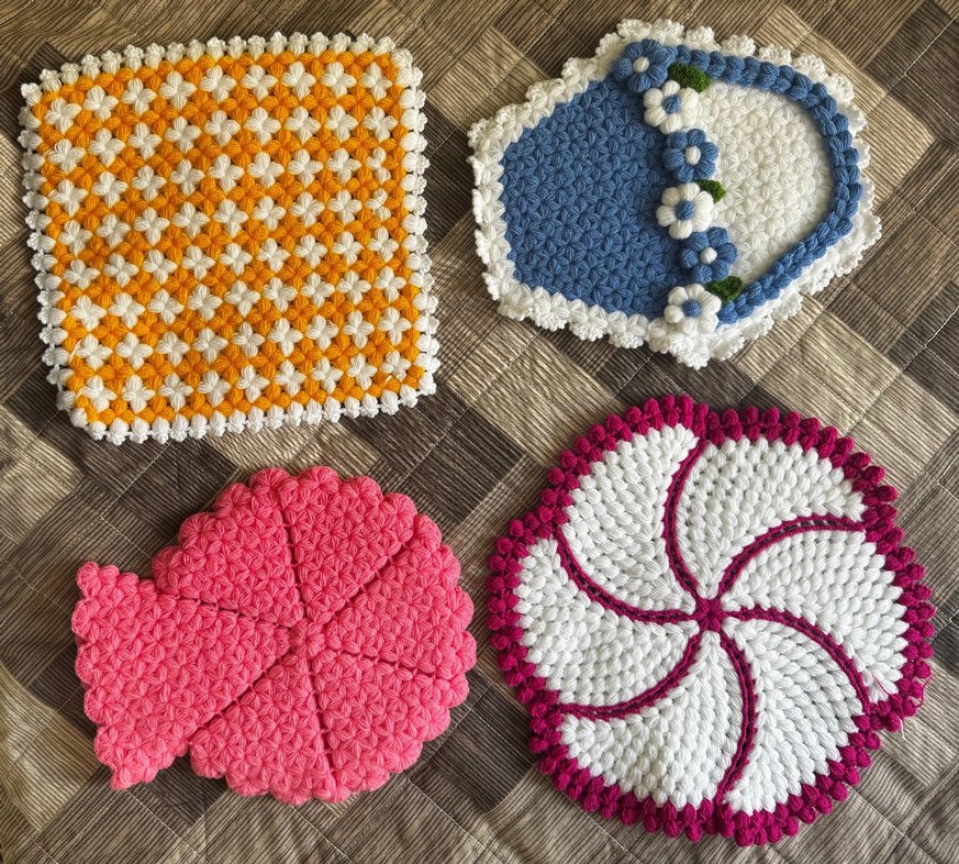 El Örgüsü Renkli Banyo Lifleri - Görsel 3