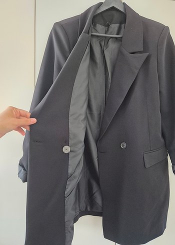 42 Beden Trendyol Milla Siyah Düğmeli Kadın Blazer Ceket