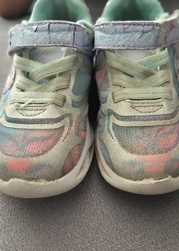 23 Beden Kız Çocuk Renkli Skechers Spor Ayakkabı