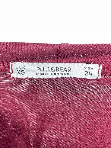 xs Beden bordo Renk Pull and Bear T-shirt %70 İndirimli.