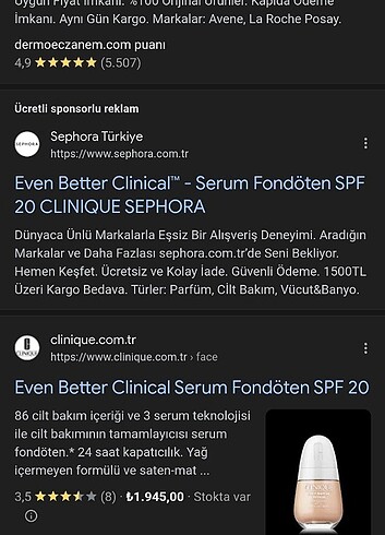 Beden Renk Clinique even better serum fondöten