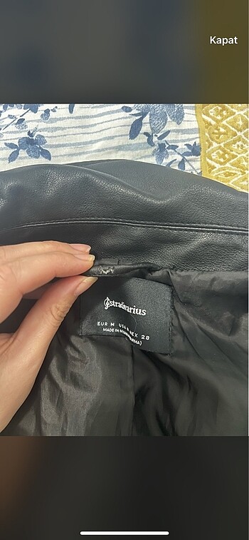 m Beden Stradivarius deri ceket