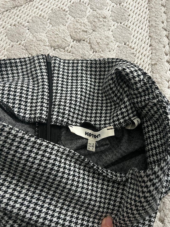 Gri Piliseli Midi Hamile Eteği - Görsel 2