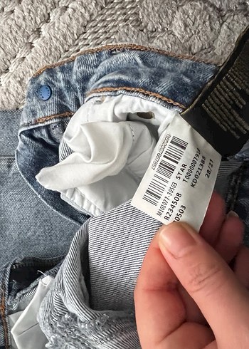 Gri Midi Boy Bol Kesim Kadın Kot Pantolon - Görsel 4