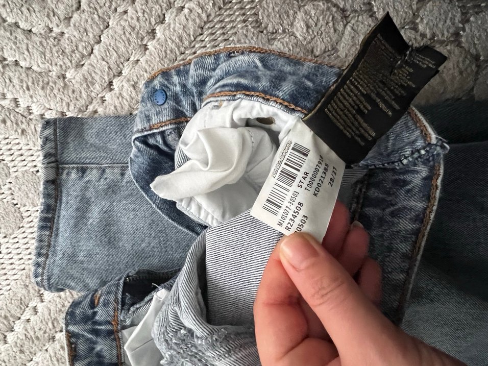 Gri Midi Boy Bol Kesim Kadın Kot Pantolon - Görsel 4