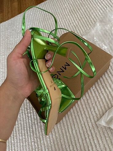 37 Beden yeşil Renk Nişantaşı shoes spark yeşili ayakkabı