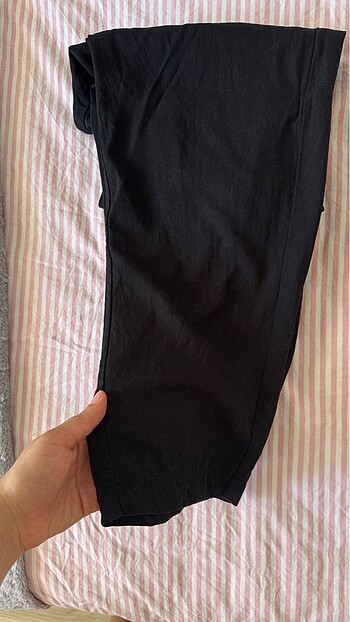 xs Beden siyah Renk Mango siyah keten pantolon