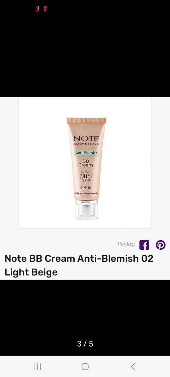 Note Anti-Blemish BB Krem SPF15 02 Bej - Görsel 4
