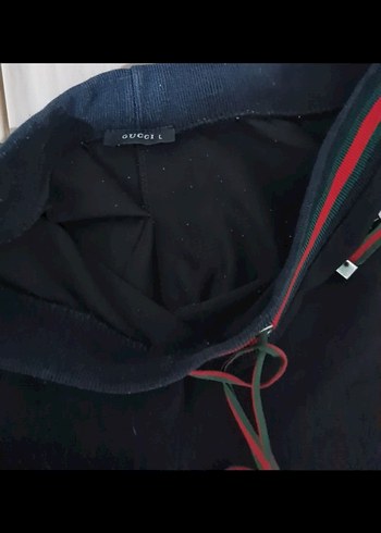 Fermuarlı Nakış Detaylı Siyah Kadın Eşofman - Görsel 3