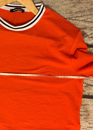 40 Beden turuncu Renk Canlı turuncu kısa tişört