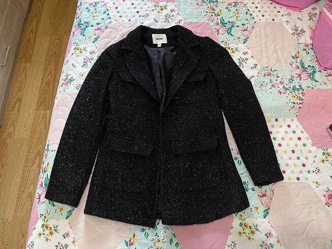 Işıltılı kumaş ceket