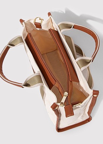 Mavi Bej Kadın El Çantası yeni etiketli sıfır ürün - Görsel 4