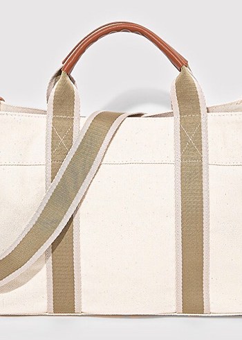 Mavi Bej Kadın El Çantası yeni etiketli sıfır ürün - Görsel 2