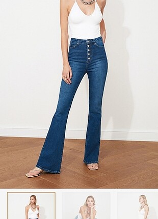 Trendyol flare jeans çok satan