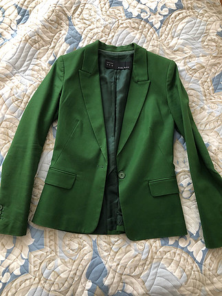 Zara Yeşil Blazer Ceker Zara Blazer %61 İndirimli - Gardrops