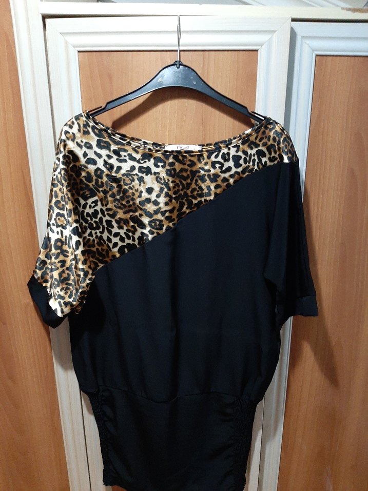 Leopar Desenli Gece elbisesi - Görsel 2