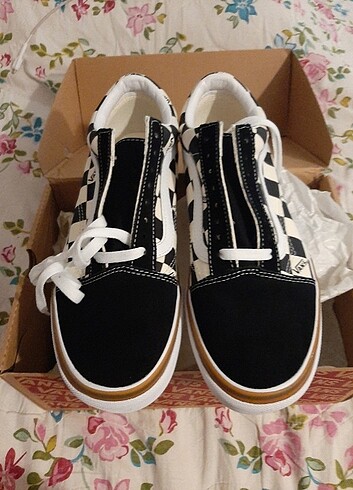 Vans old skool kadın siyah platform ayakkabı 