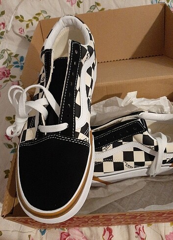 Vans Vans old skool kadın siyah platform ayakkabı