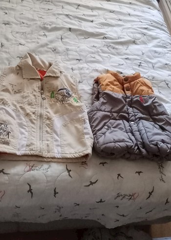 18-24 Ay Beden Düğmeli, Gri Erkek Çocuk Yeleği