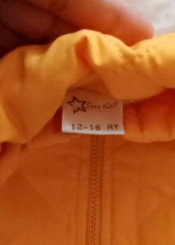 12-18 Ay Beden gri Renk Erkek Çocuk Kapüşonsuz Fermuarlı Yelek