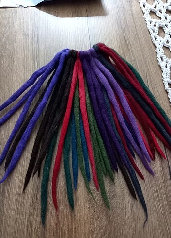 Beden çeşitli Renk Kısa rasta toka