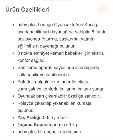 BebePlus Ana kucağı