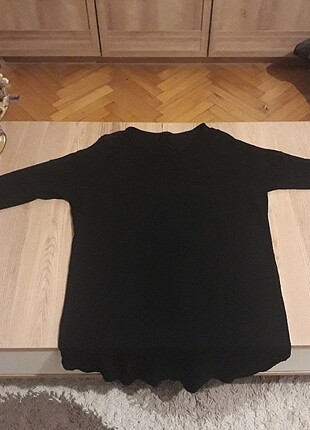 44 Beden Siyah penye kumaş elbise 44 / XXL beden