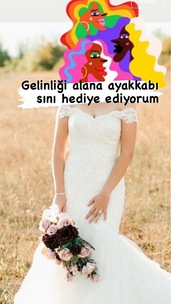 Tasarım Gelinlik ayakkabı hediyeli