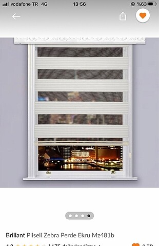 Zebra stor perde