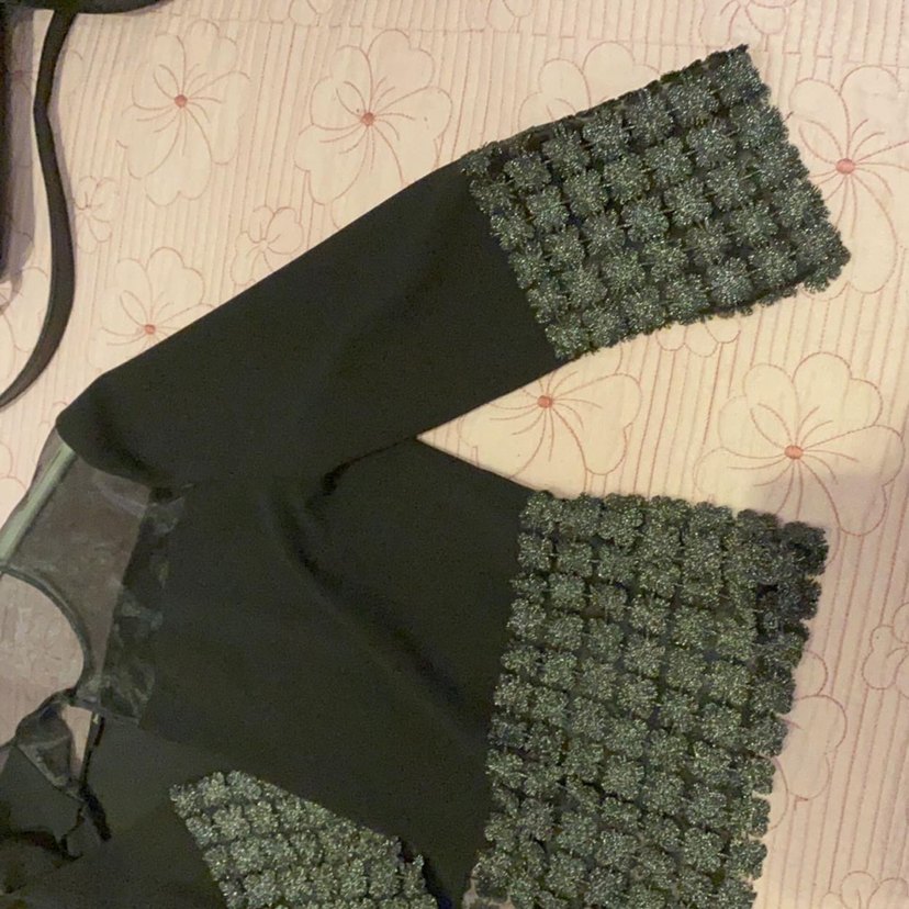 Uzun Kollu Siyah şık tamamlayıcı üst - Görsel 3