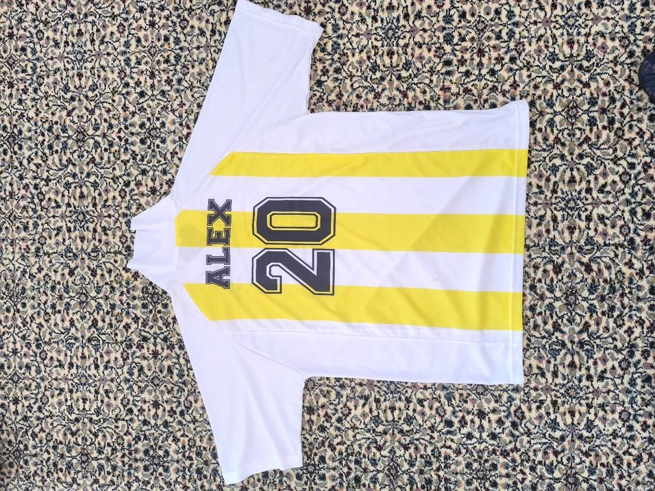 Fenerbahçe Erkek Beyaz Sarı Baskılı Kısa Kollu Forma - Görsel 2