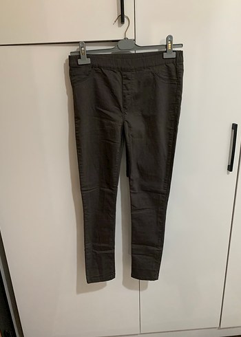 Collezione Colleziıne Kadın gri Skinny Pantolon Elastik Bel