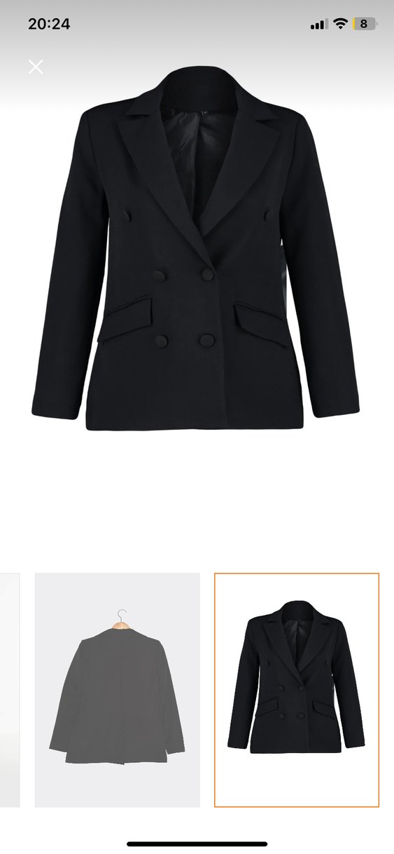 Trendyol milla Siyah Kadın Düğmeli ceket - Görsel 4