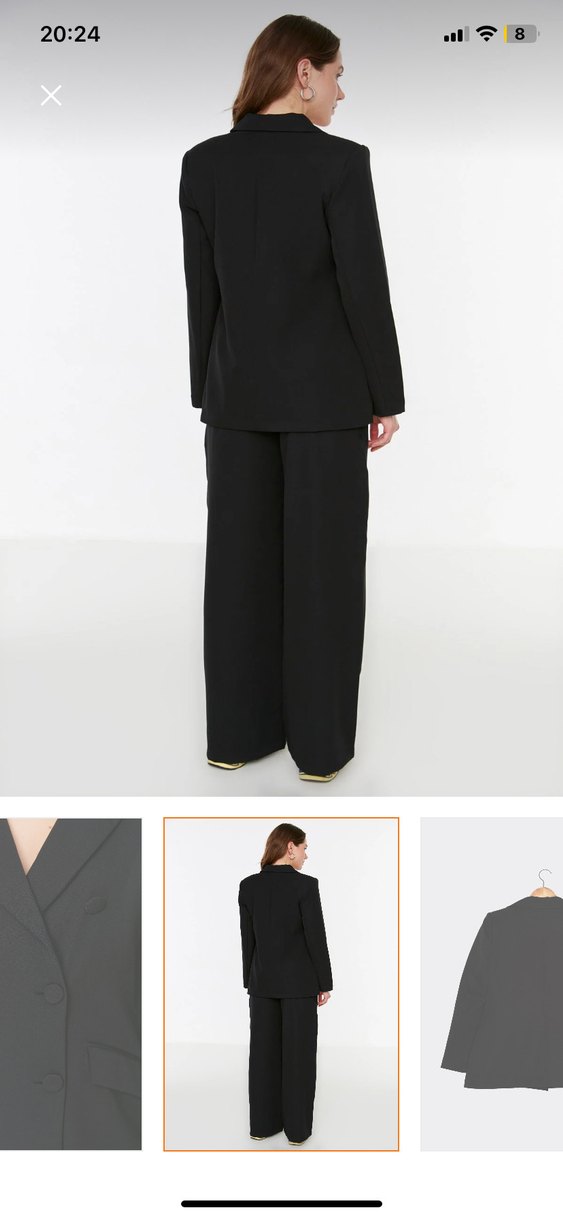 Trendyol milla Siyah Kadın Düğmeli ceket - Görsel 3