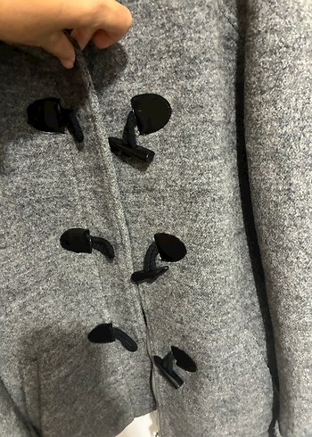 Koton Gri Düğmeli kadın Kaban - Görsel 2