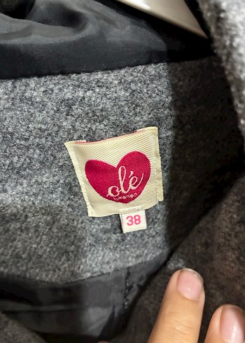 Koton Gri Düğmeli kadın Kaban - Görsel 4