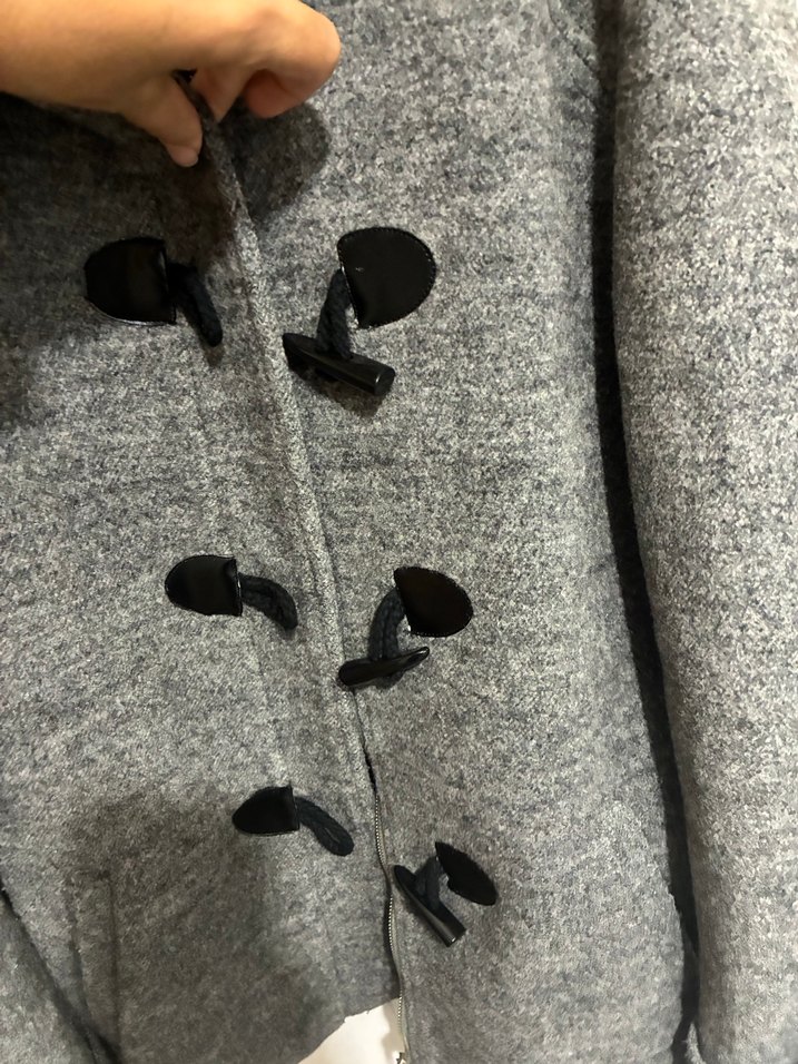 Koton Gri Düğmeli kadın Kaban - Görsel 2