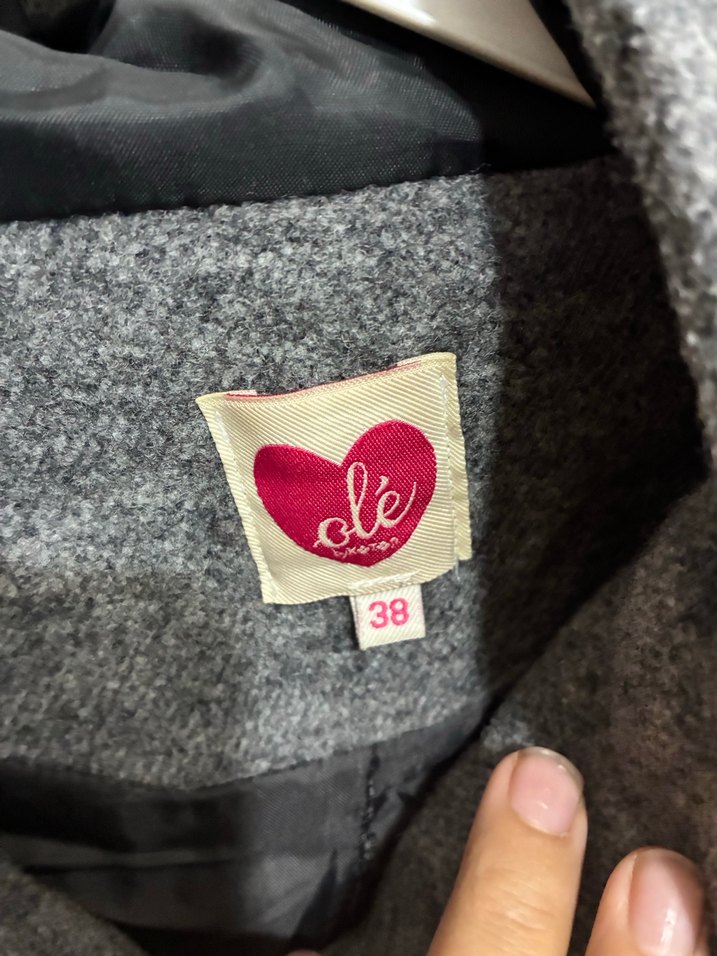 Koton Gri Düğmeli kadın Kaban - Görsel 4