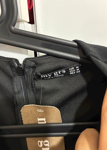 Siyah Drapeli V Yaka Uzun Kalem Elbise - Görsel 7