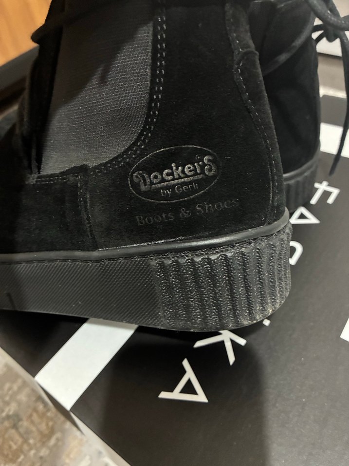 Dockers Siyah Süet Platform Topuklu Kadın Bot - Görsel 4